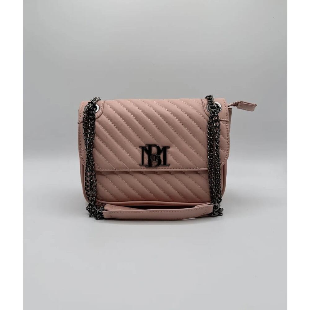 Badgley Mischka, Pink Blush, Crossbody Bag & Shoulder Bag Black Chain MSRP $129‎